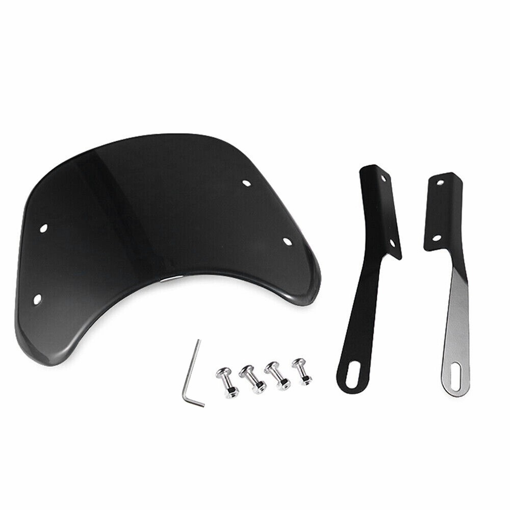 Motorcycle Headlight Windshield Windscreen Universal For 5-7'' Round Headlight A
