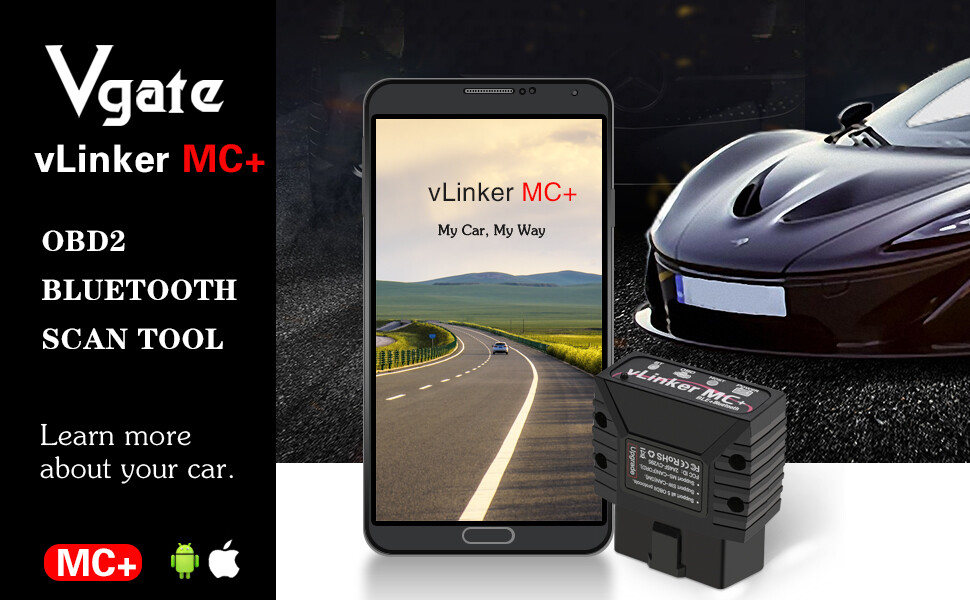 Vgate vLinker MC+ Bluetooth 4.0 OBD2 Car Diagnostic Scanner for IOS Android