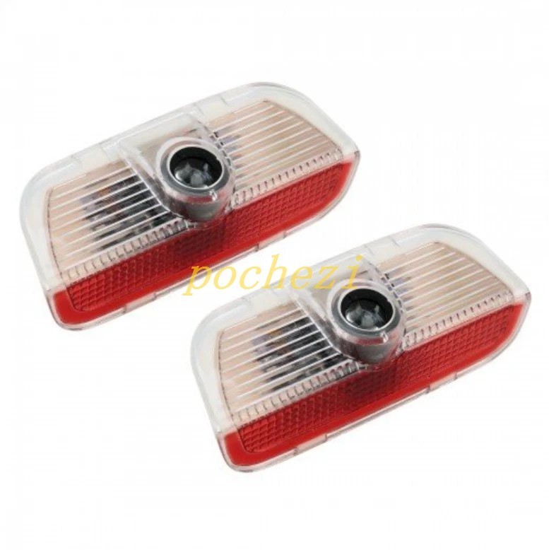 New 4Pcs Led Projector Ghost Shadow Light Door Fits For Macan Cayenne Cayman