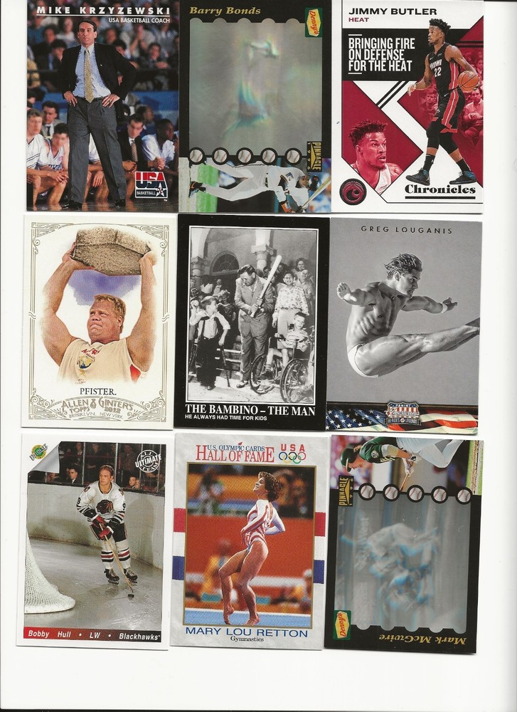 ASSORTED PEOPLE 18 CARD LOT