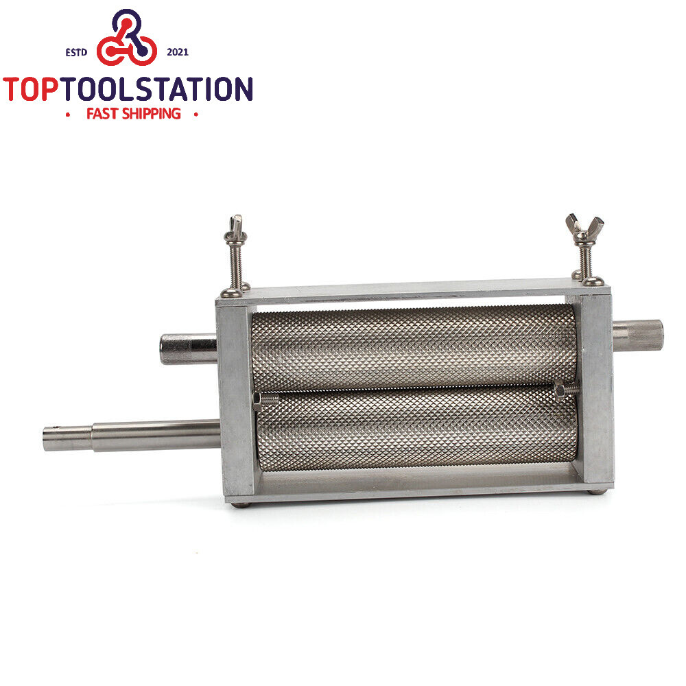 Manual Grain Mill Wheat Grinder Oat Feed Grinding Machine w/ 2 Rollers Stainless