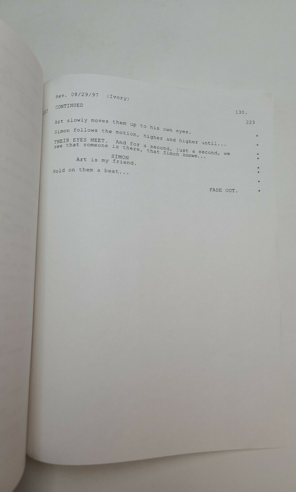 MERCURY RISING / Mark Rosenthal 1997 Screenplay, Bruce Willis savant secret code