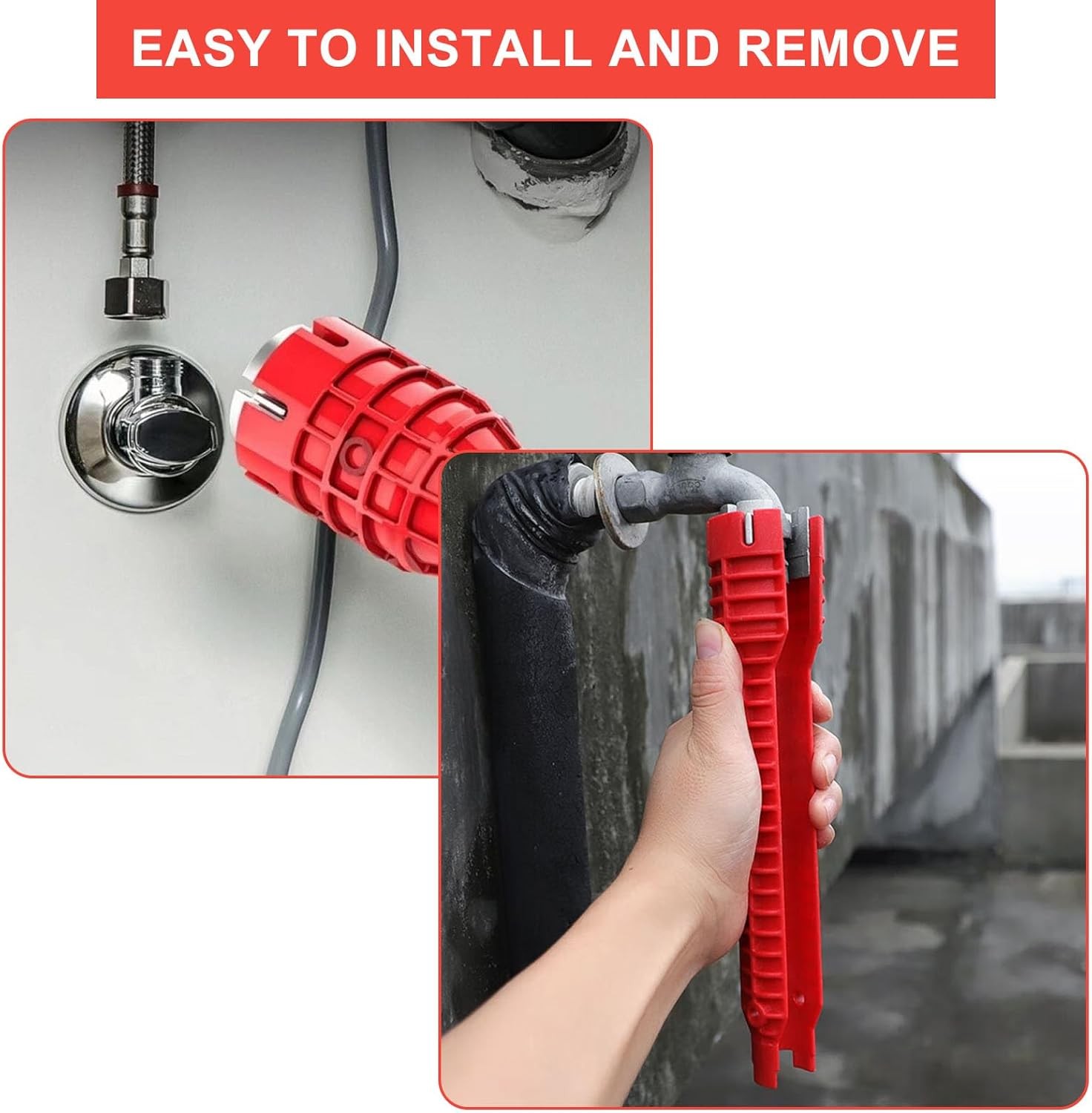 8 IN 1 Multi tool Faucet Sink Installer Pipe Wrench For Plumbers & Homeowners