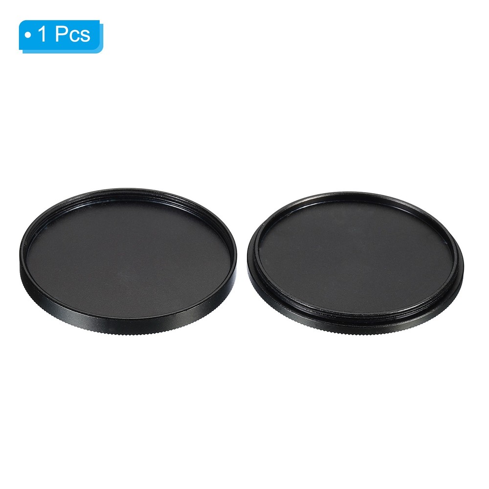 49mm Lens Filter Stack Cap Aluminum Alloy Circular Filter Stacks Black