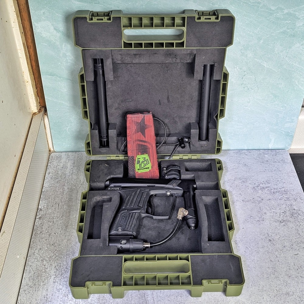 Planet Eclipse Etha One Paintball Gun Marker + Case, Black