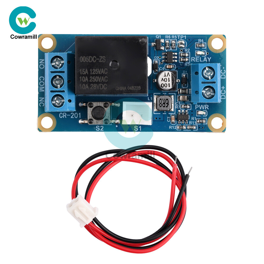 DC 5-28V 1 Way Bistable One Key Start Stop Self Locking Trigger Relay Module