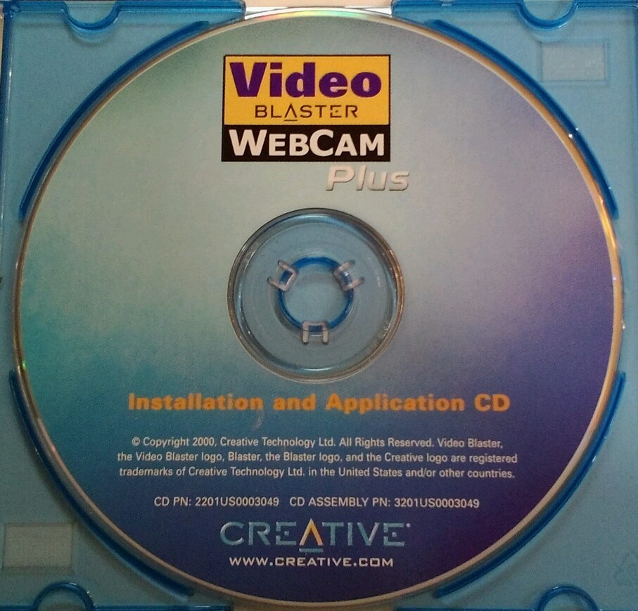 Windows 95 98 Creative Video Blaster Webcam Plus VTG 2000 RARE CD Retro Tech!