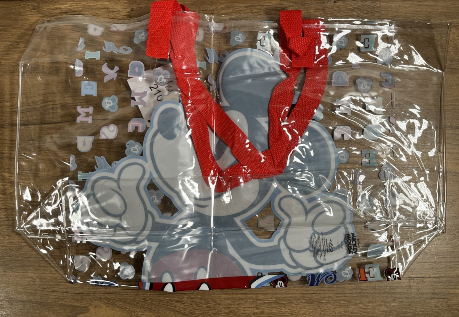 Disney Mickey Mouse Tote Clear Tote Bag NWT Trending