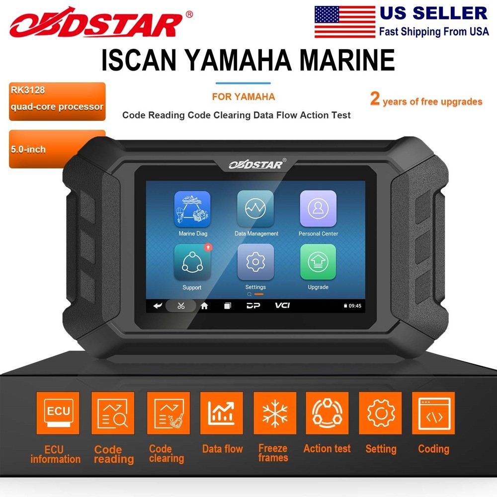 OBDSTAR ISCAN for YAMAHA Marine Diagnostic Code Read Clear Data Flow Action Test
