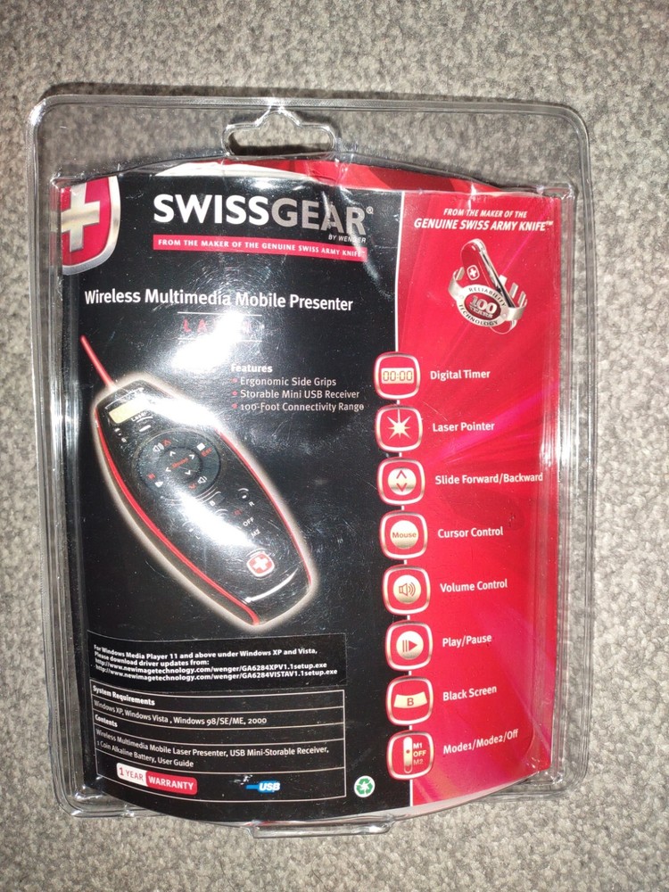 SwissGear Wireless Multimedia Mobile Presenter with Laser Pointer GA-6284-15