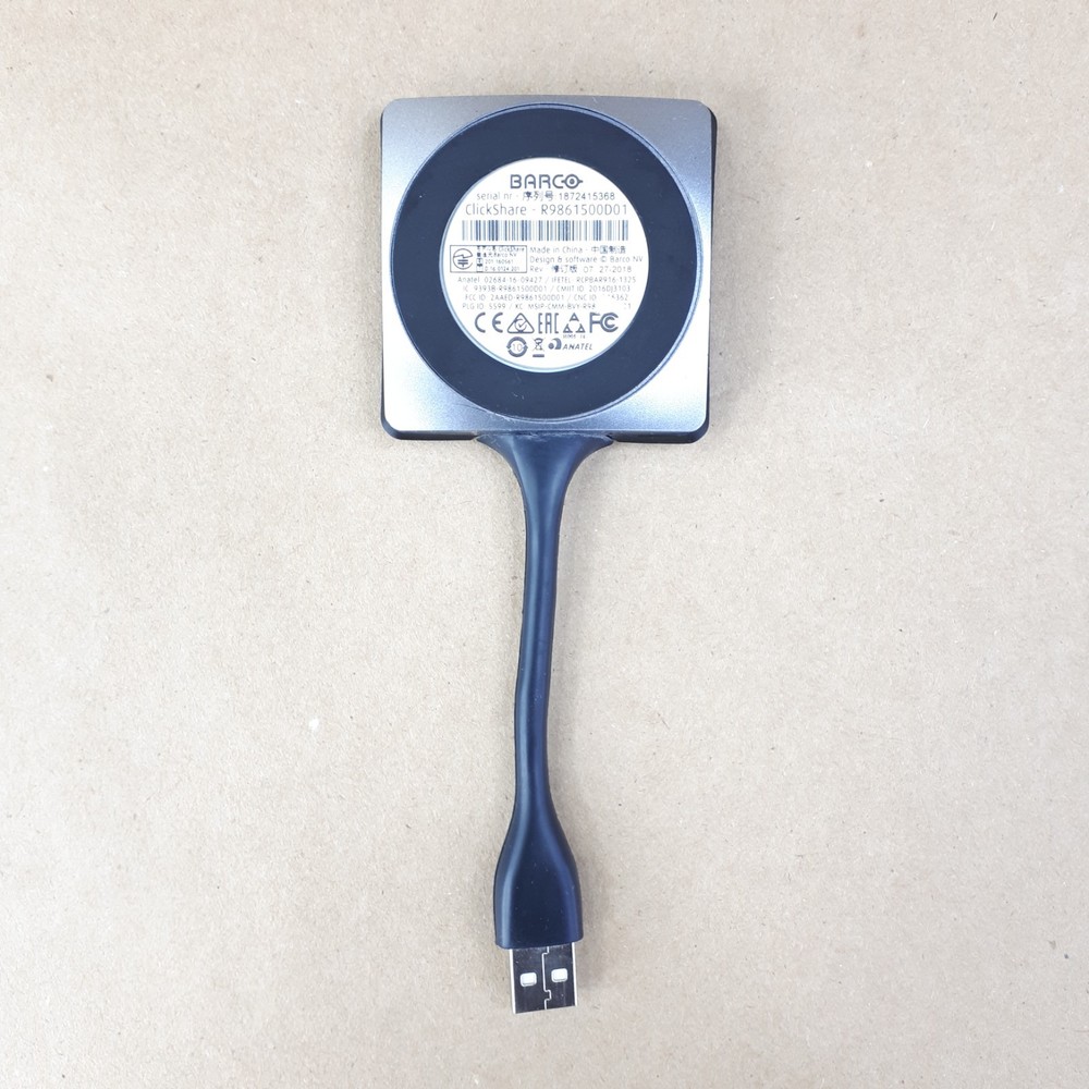 Barco ClickShare USB-A R9861500D01 Wireless Presentation Button AS-IS E6819