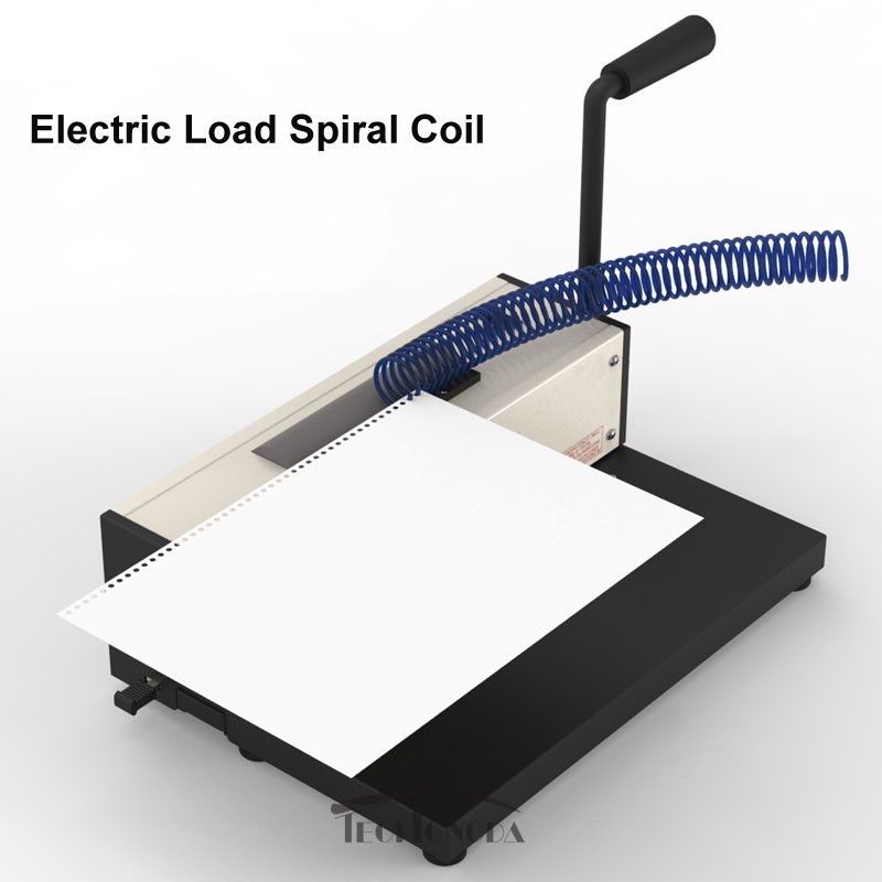 Electric Spirl Coil Binding Machine Office Document Plastic Spiral Coil Binder