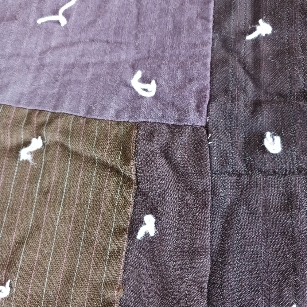 Vintage Wool Patchwork Suit Quilt