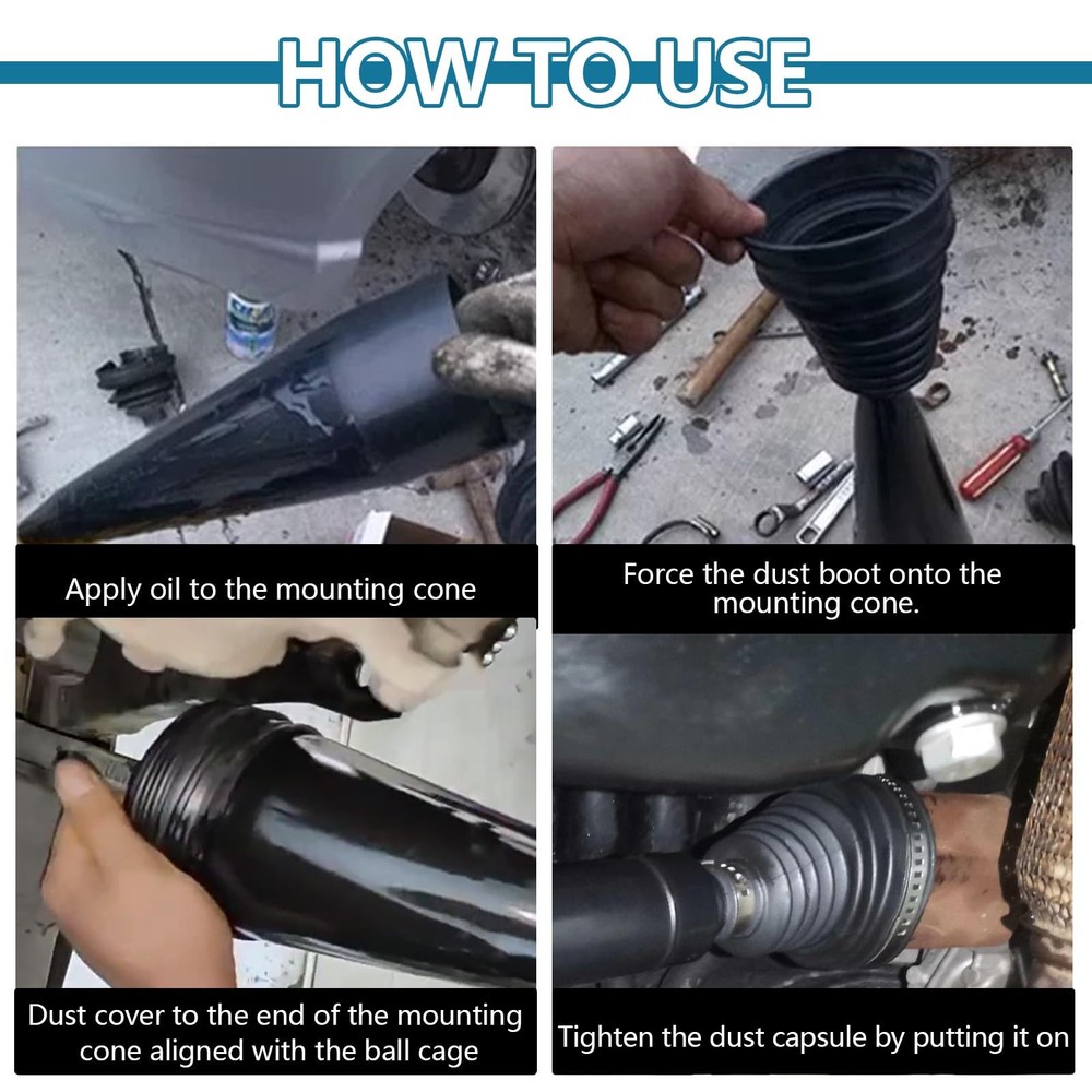 Hovom CV Boot Installation Tool, Plastic Stretch Black