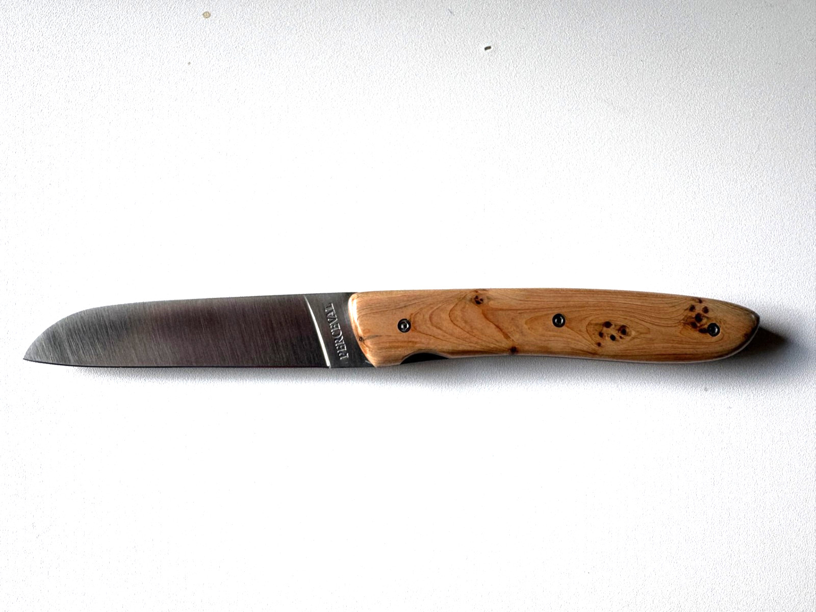 Atelier Perceval L08 folding pocket knife juniper wood - unused