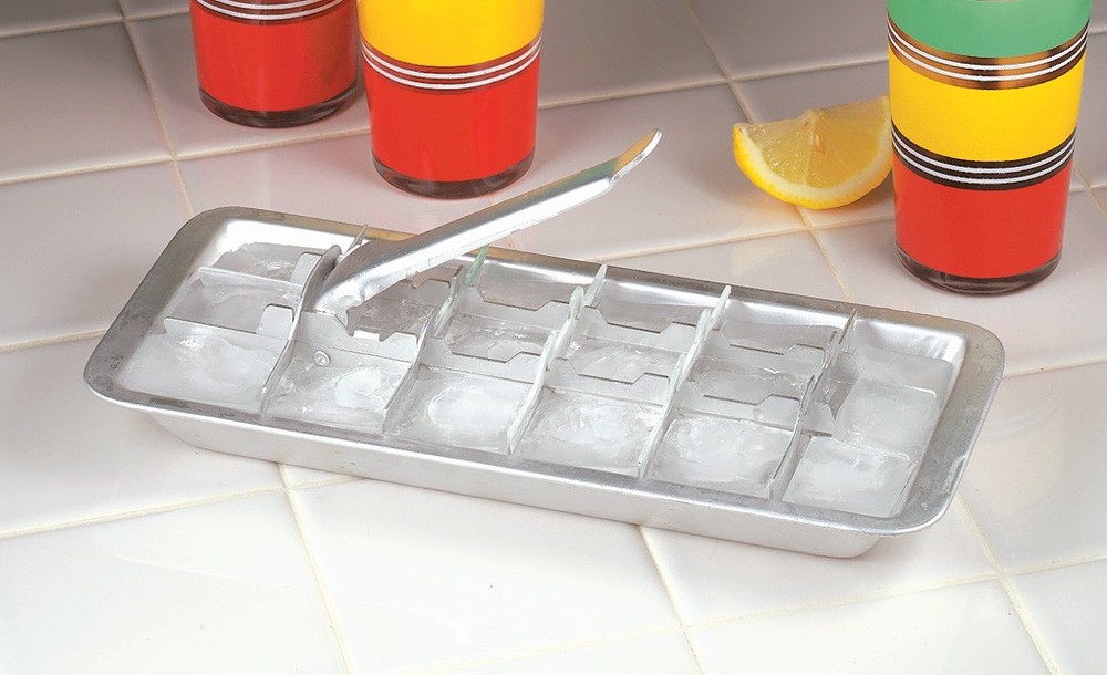 Aluminum Ice Cube Tray, Single