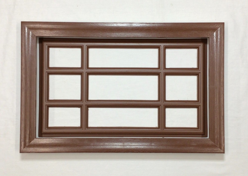 Walnut Amarr Garage Door Window Kit Short Panel Frame Insert Grill Glass Options