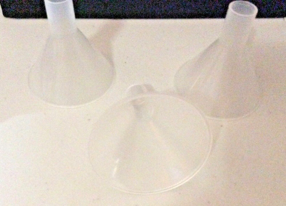 Funnels - Plastic - White (Multi-Purpose Use - Set of Three)