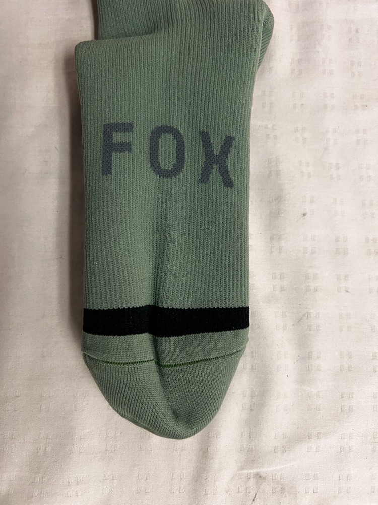 Fox Racing Defend Water Socks Cushioned Crew Socks Green Small/Medium SAMPLE