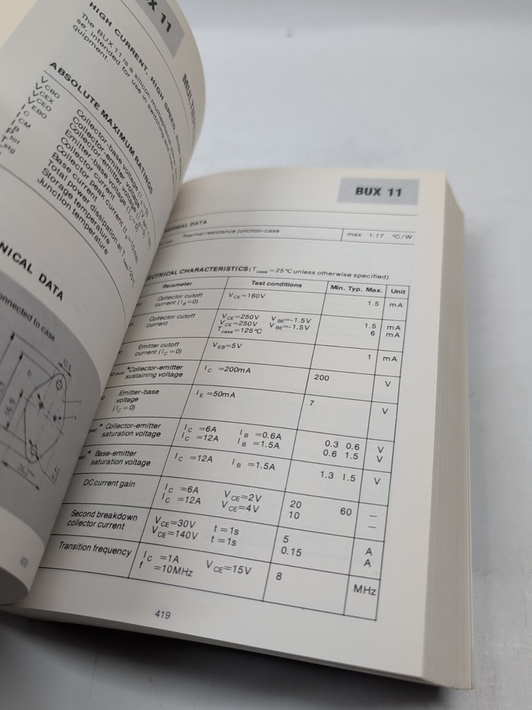 Electronics Data Book: SHS-Thomson Microelectronics, Discrete Power Devices 1980
