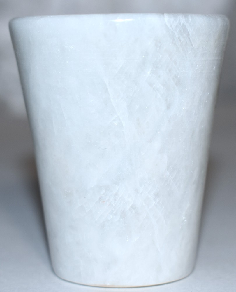 White Marble Shot Glass 2.33"/124 Grams
