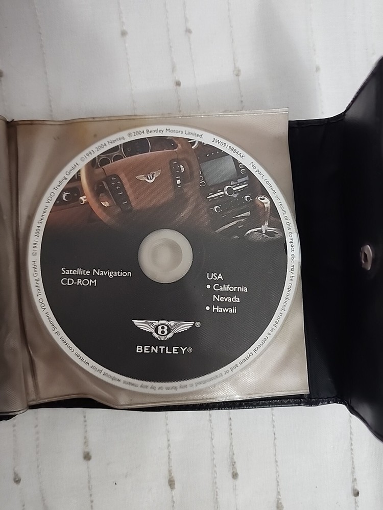 Bentley Sat Nav Cd Rom Disc Set. USA/CANADA