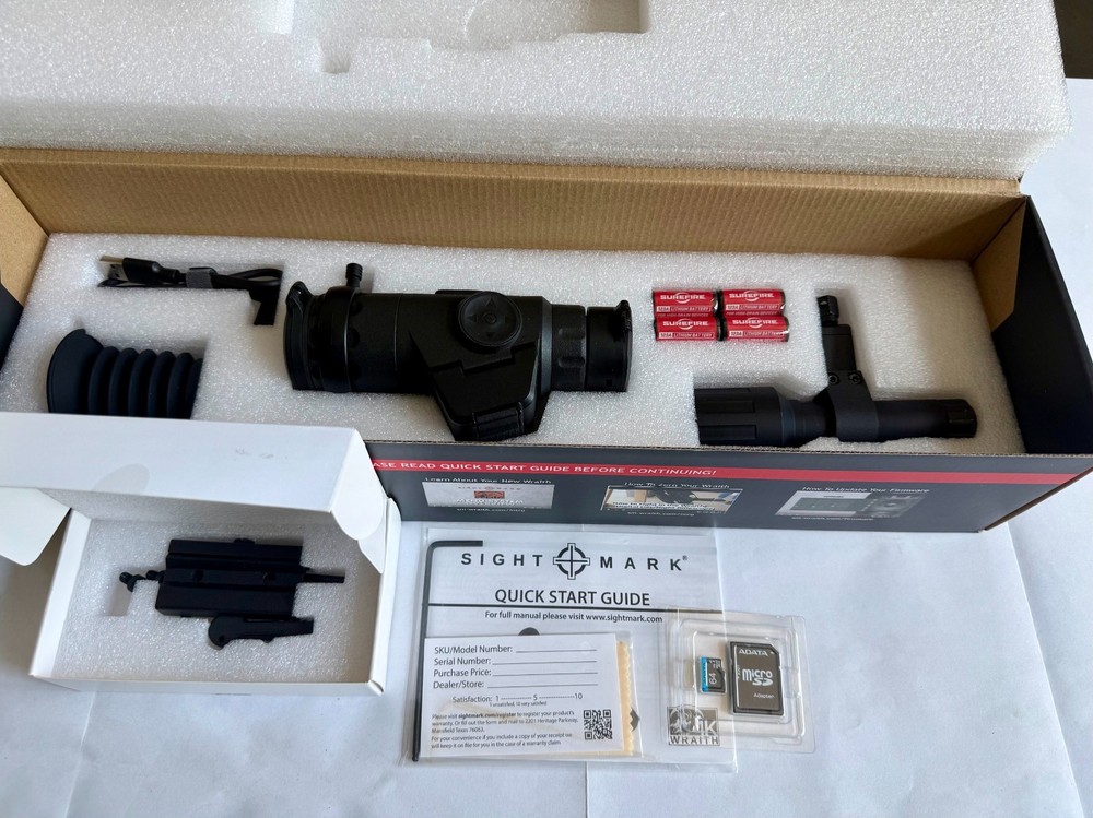 SightMark Wraith 4K Mini Digital Night Vision with QD Mount and Memory Card