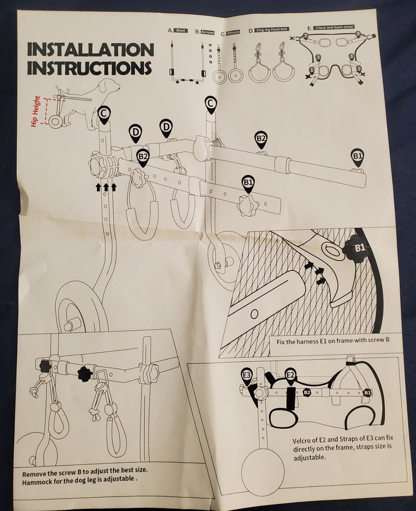 Dog Wheelchair Small & Medium