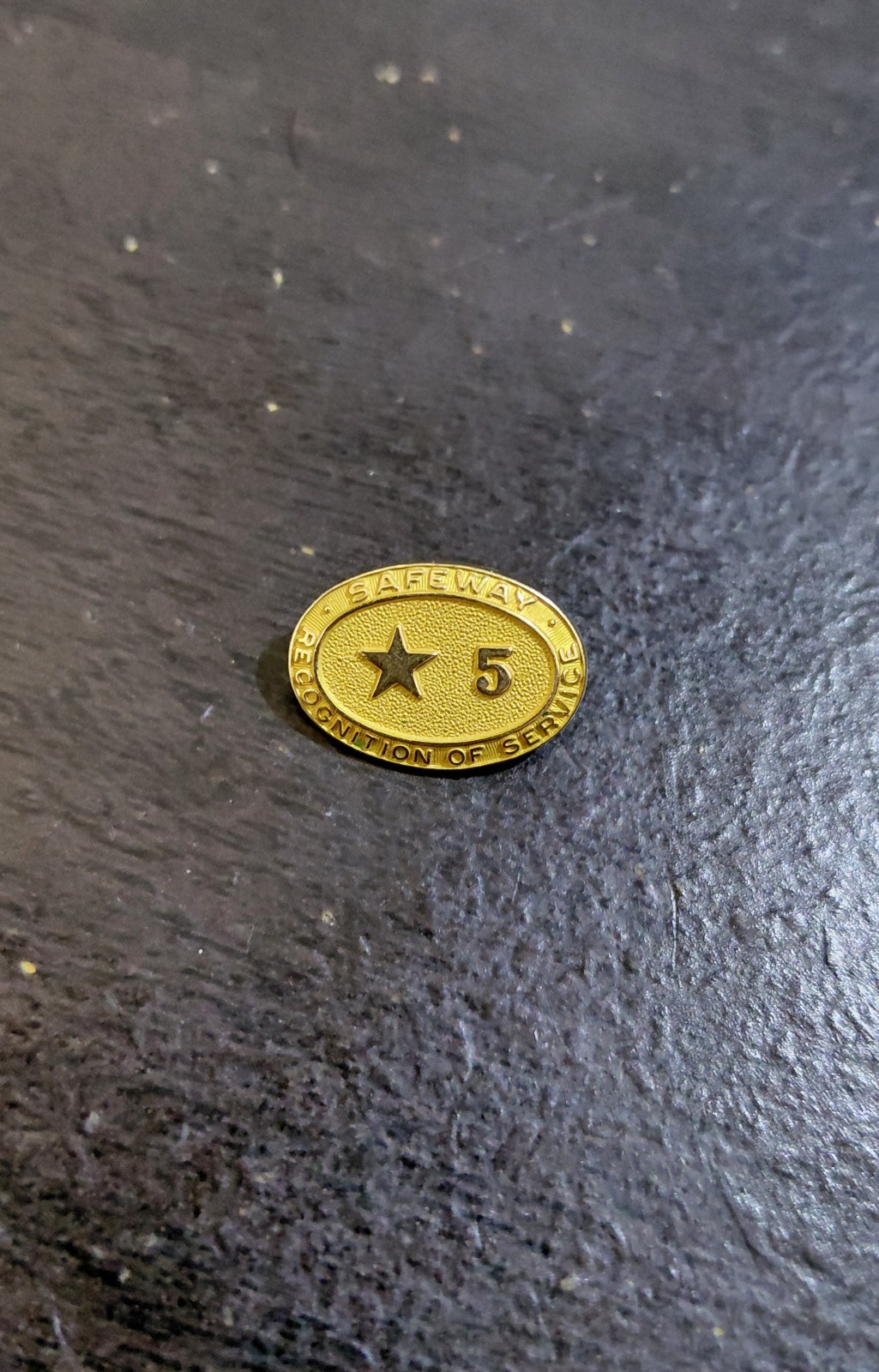 10k SAFEWAY 5 yr Service Pin 2.12g