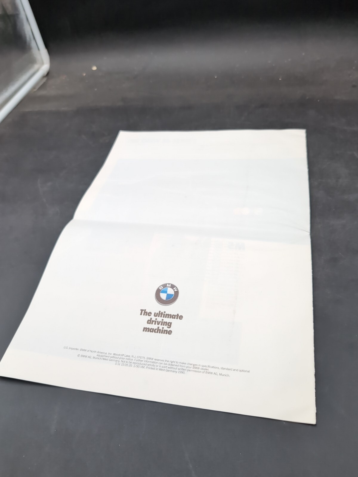 Vintage BMW AUTOMOBILES 1990 Brochure Pamphlet Sales Brochure Dealer Original
