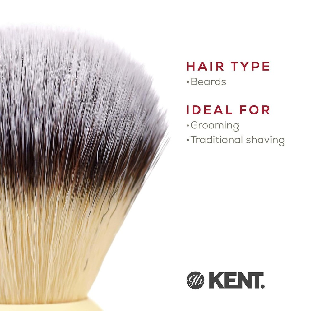 White Medium Travel Size Shaving Brush