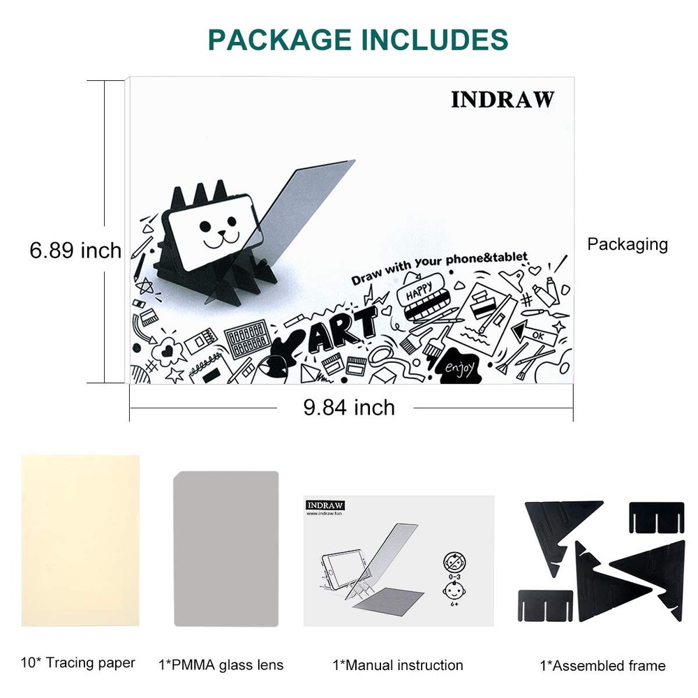 Optical Drawing Board, Portable Optical Tracing Board Image Drawing Board Tra...