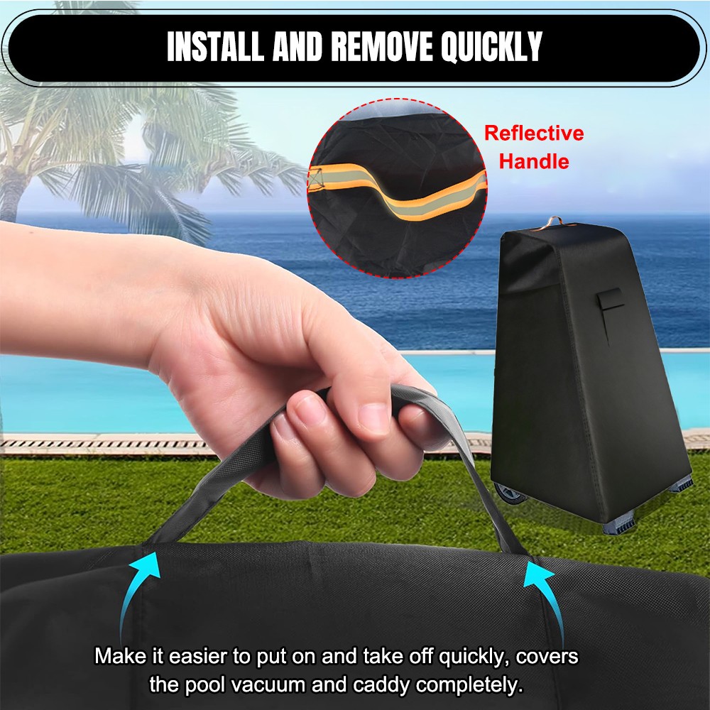 Robotic Pool Cleaner Caddy Cover Vacuum Protector Waterproof Windproof Sunproof