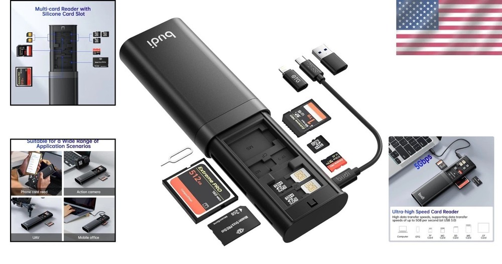 Fast Data Transfer Card Reader for Smartphones