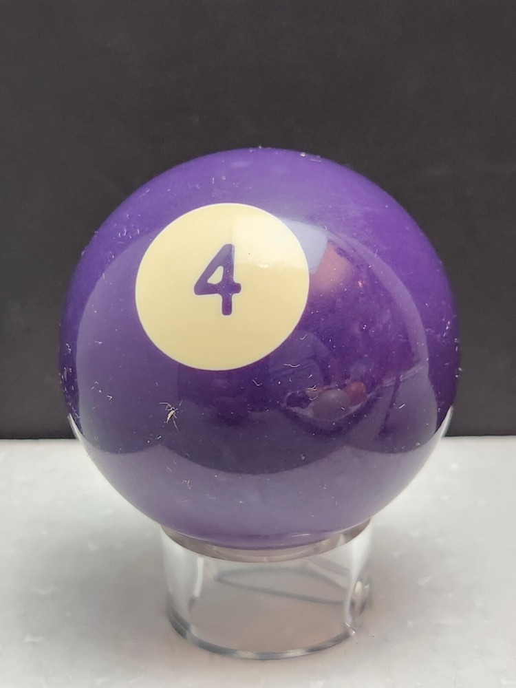 Replacement Vintage Billiard Pool Ball 2 1/4" SURE-SHOT #4 Solid Purple #1115