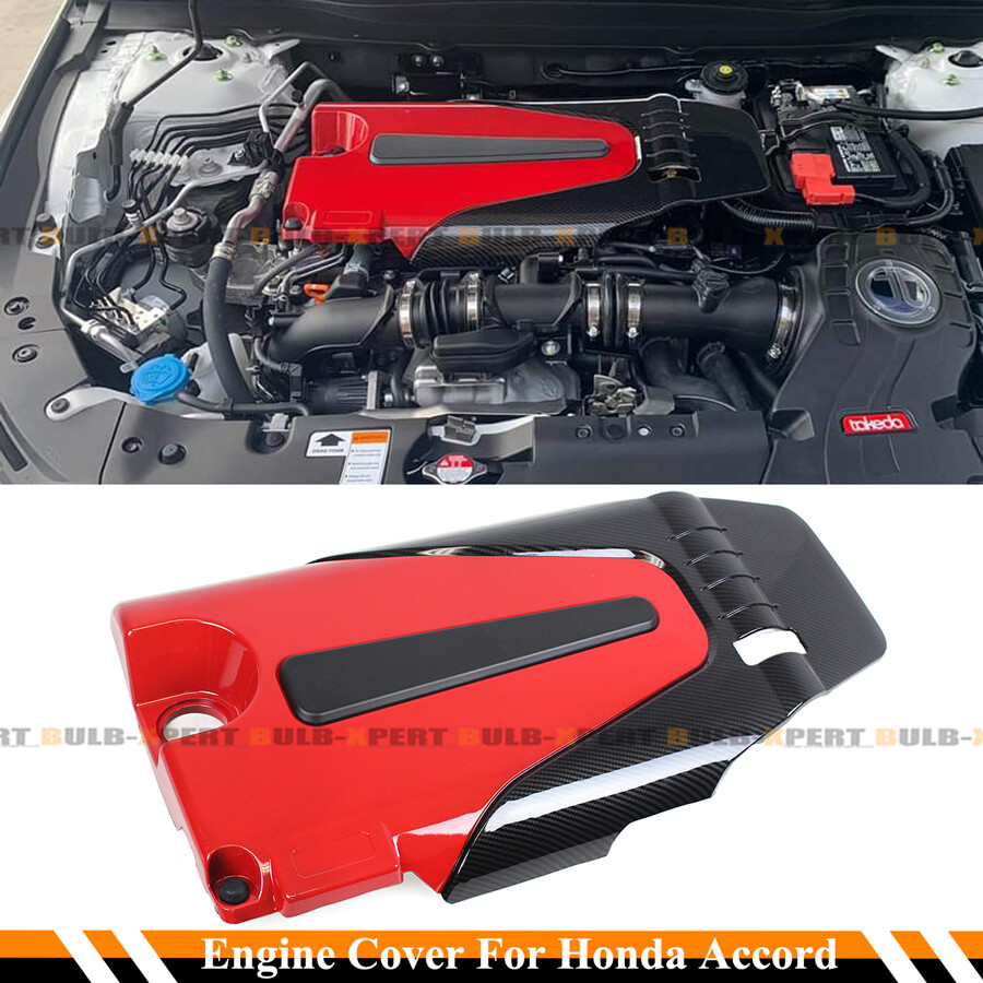 FOR 18-2022 10TH GEN HONDA ACCORD 1.5T RED BLACK TYPE-R STYLE ENGINE VALVE COVER