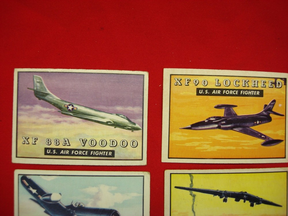 1952 TOPPS WINGS - 7 DIFF. CARDS - COLORFUL & INFORMATIVE