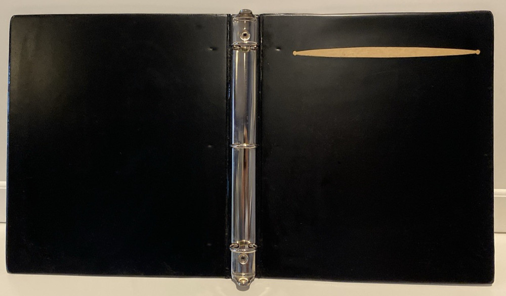 Vtg IBM Data Processing Customer Executive Program 3 Ring Binder 1" rings black