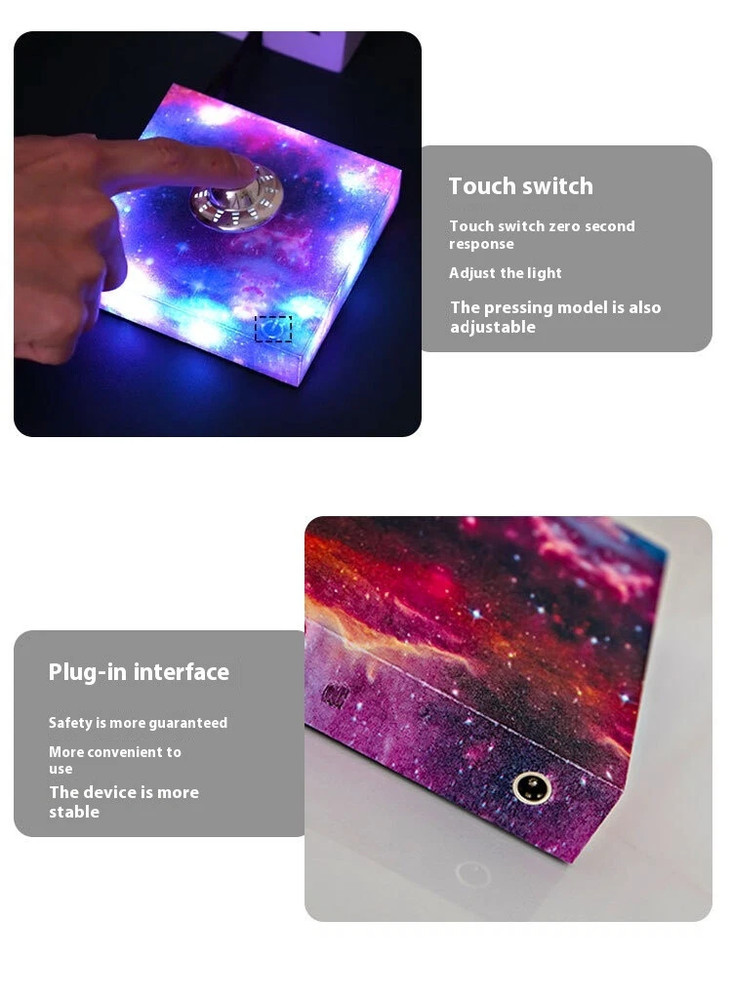 Magnetic Levitating UFO Light LED Night Lamp Rotating Floating Creative Gift