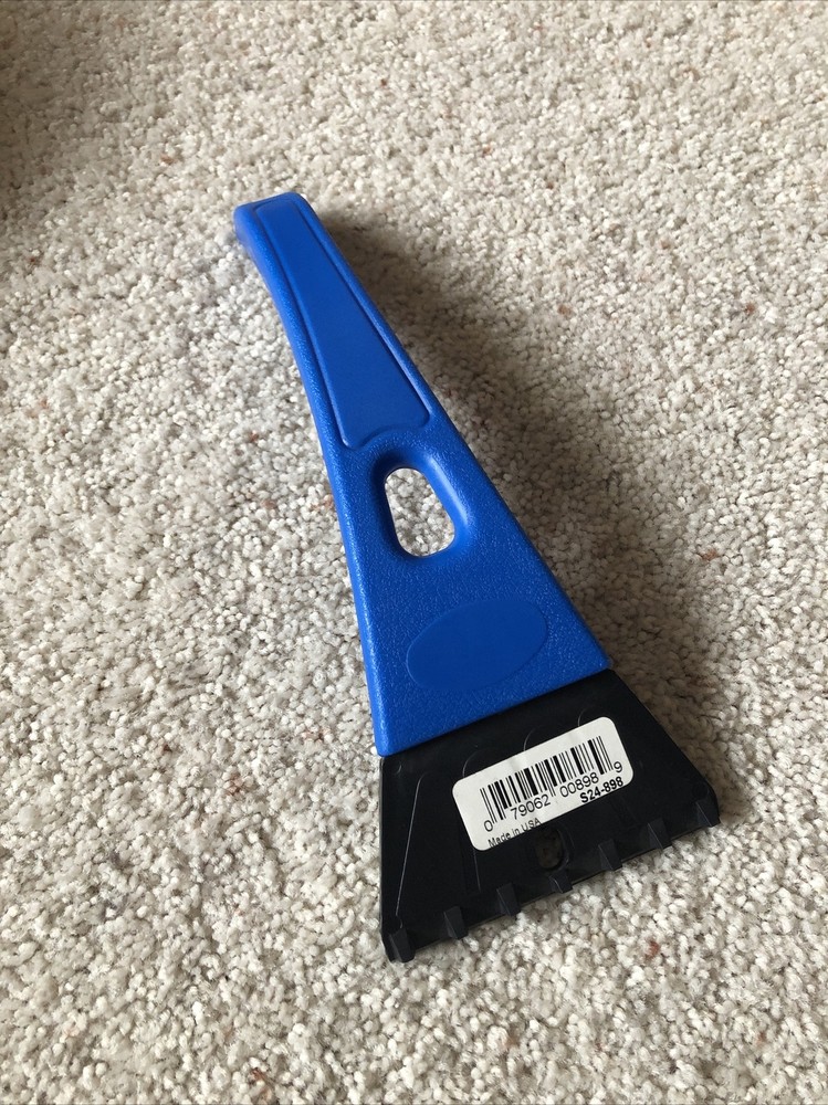 NEW MALLORY 10" BLUE PLASTIC ICE SCRAPER, #898