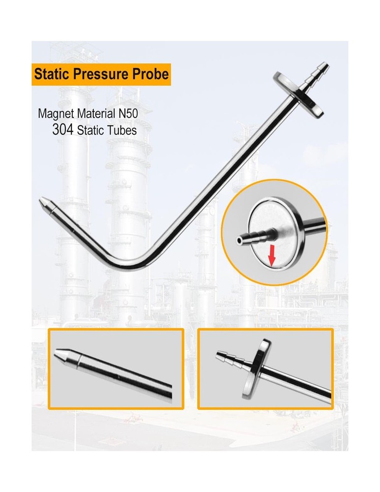 ZIBOO ASP2 Static Pressure Probes (Two-Pack)