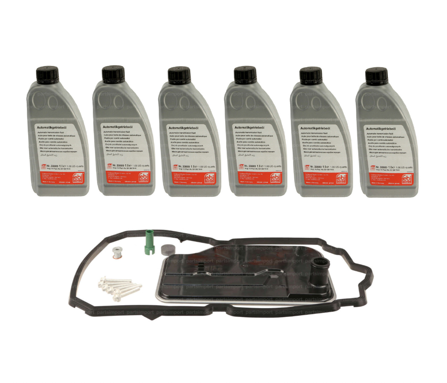 Transmission Service Kit 6L ATF Filter Gaskets Pan Bolts for Mercedes 2010+