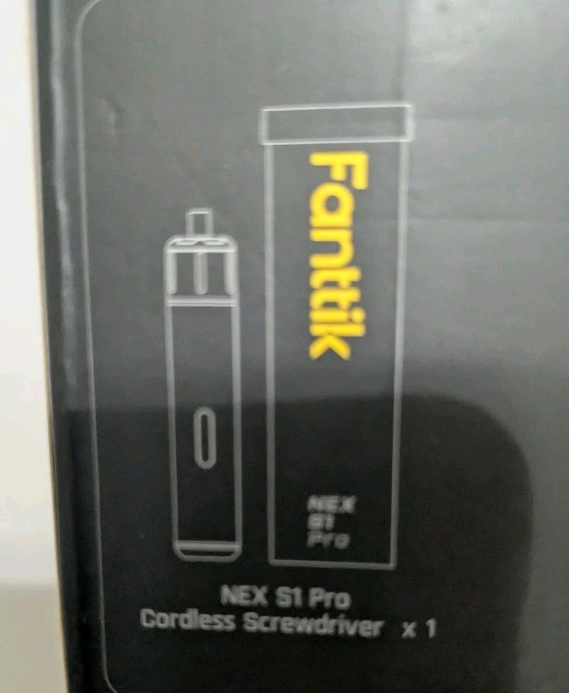 Fantik Cordless Screwdriver W/ Bits And Case Black