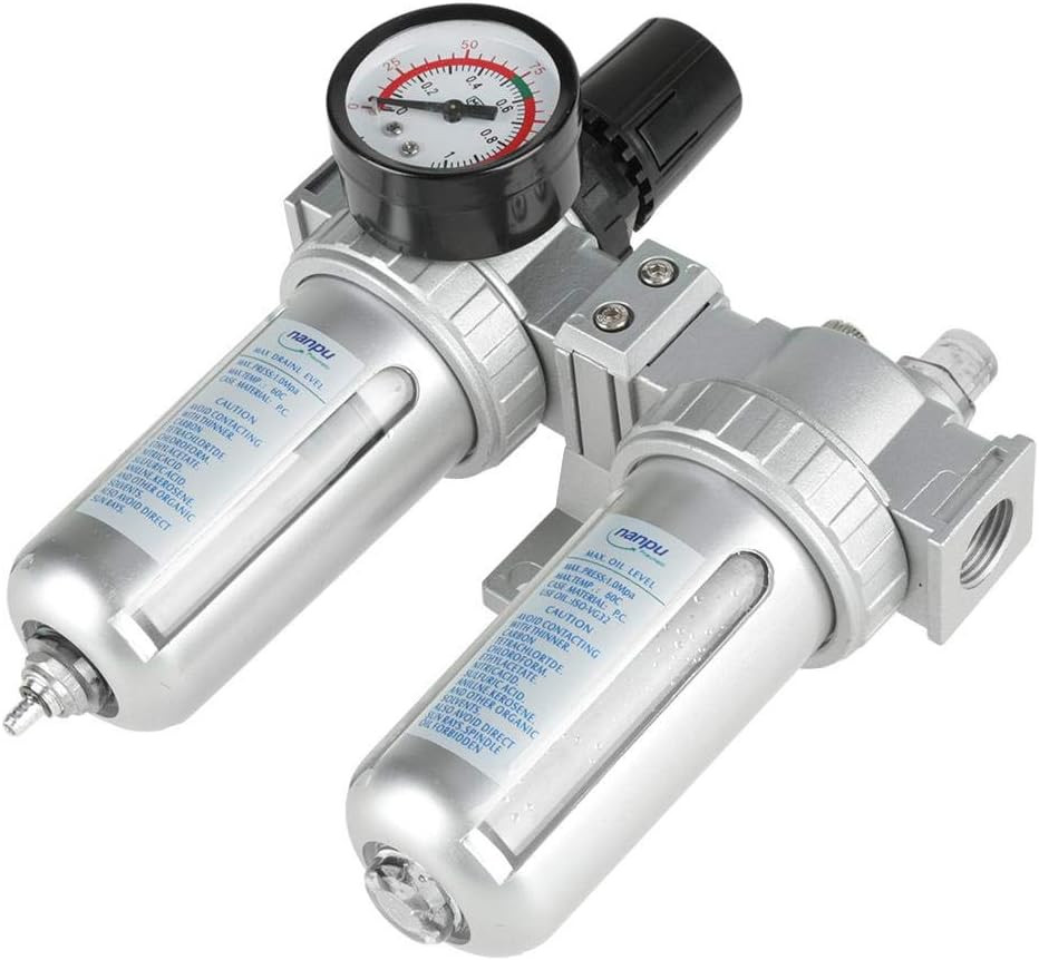 Air Filter Regulator Moisture Trap Compressor 1/2 Oil Water Separator for Tool