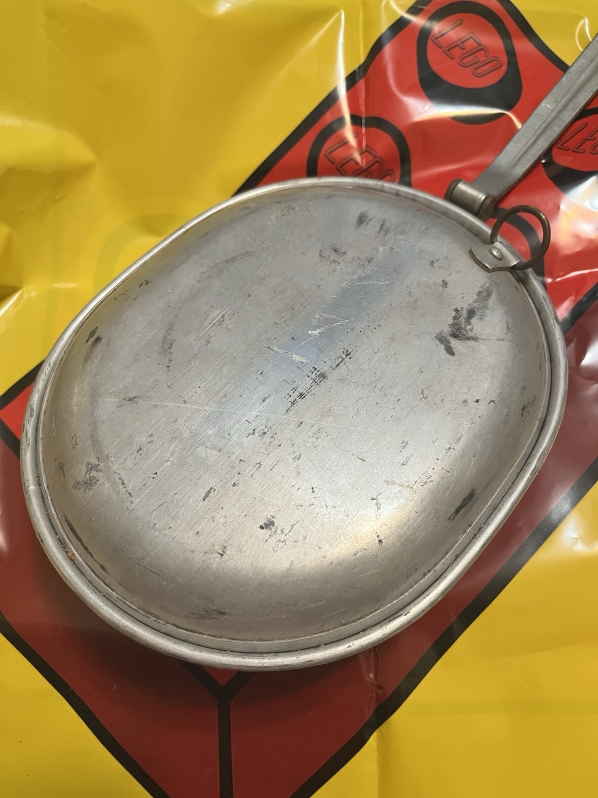 1918 Vintage U. S. Military WW1 Field Mess Kit-Bowl/Frying Pan w/Lid