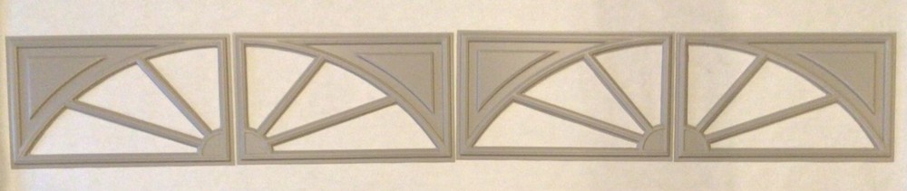 8 Amarr Wagon Wheel Replacement Insert for Short Panel Amarr Garage Door Grey