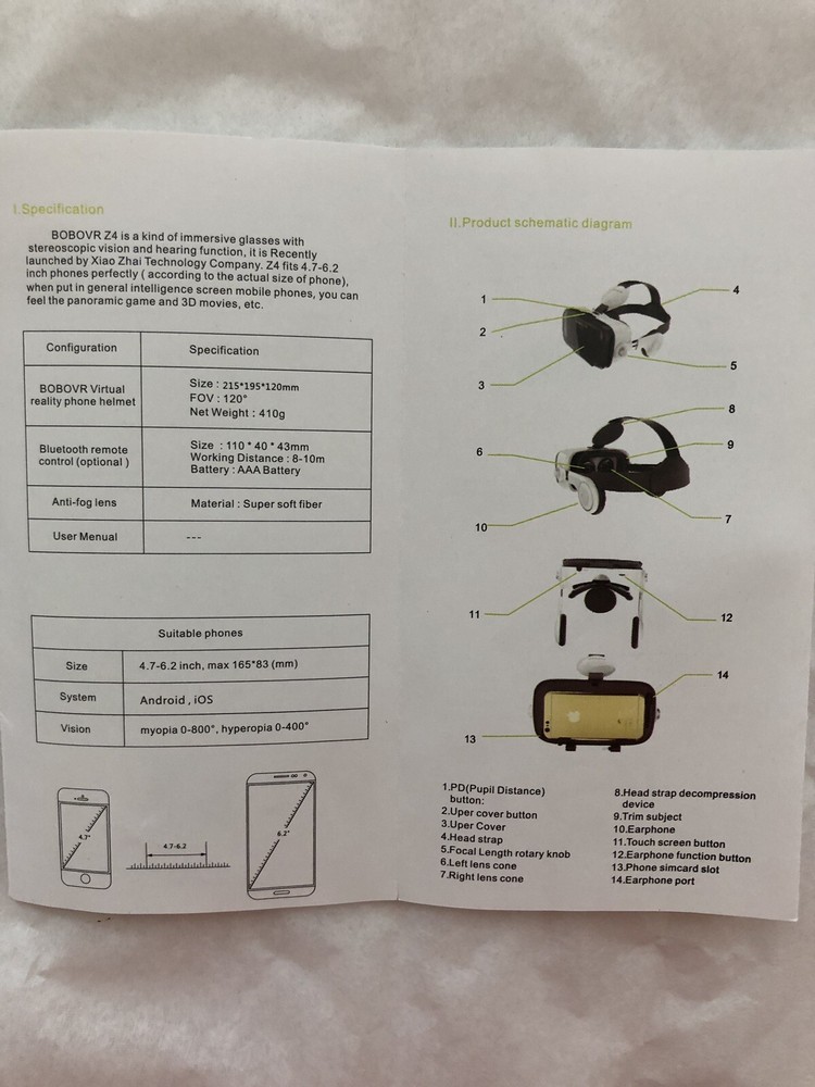 Virtual Reality Headset For Smartphones BOBO VR