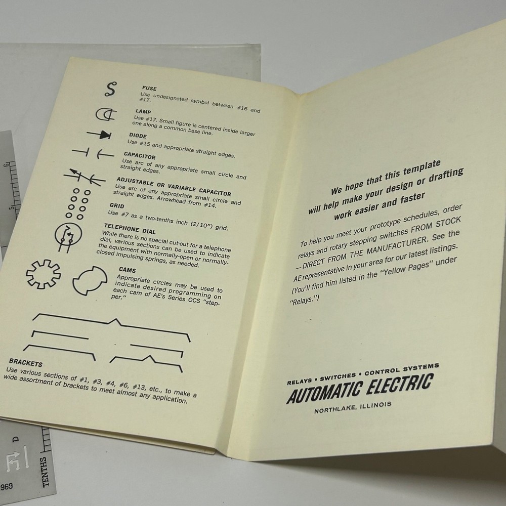 Dandy for Doodling 1969 American Electric Drafting Design Template