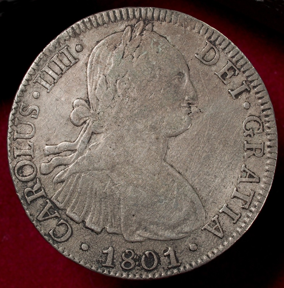 Mexico 8 Reales 1801 Mo - FT (M1809)