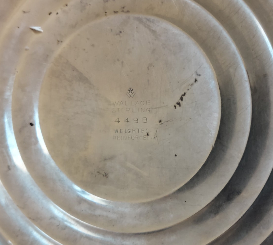 Wallace Sterling Silver Weighted Pair Candleholders